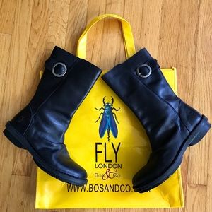 Fly London Women's Black Leather Boots